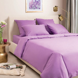 1.5 спальный Однотонный Фиолетовый